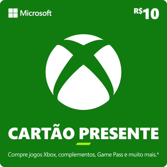 Gift Card Xbox 10 Reais – Código Digital
