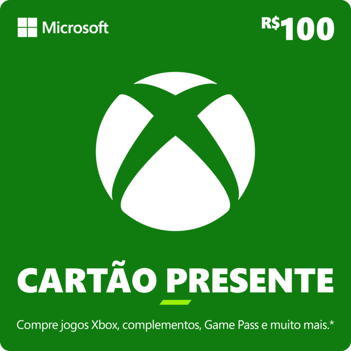 Gift Card Xbox 100 Reais – Código Digital