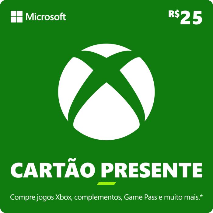 Gift Card Xbox 25 Reais – Código Digital