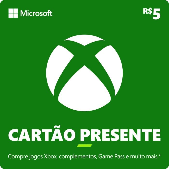 Gift Card Xbox 5 Reais – Código Digital